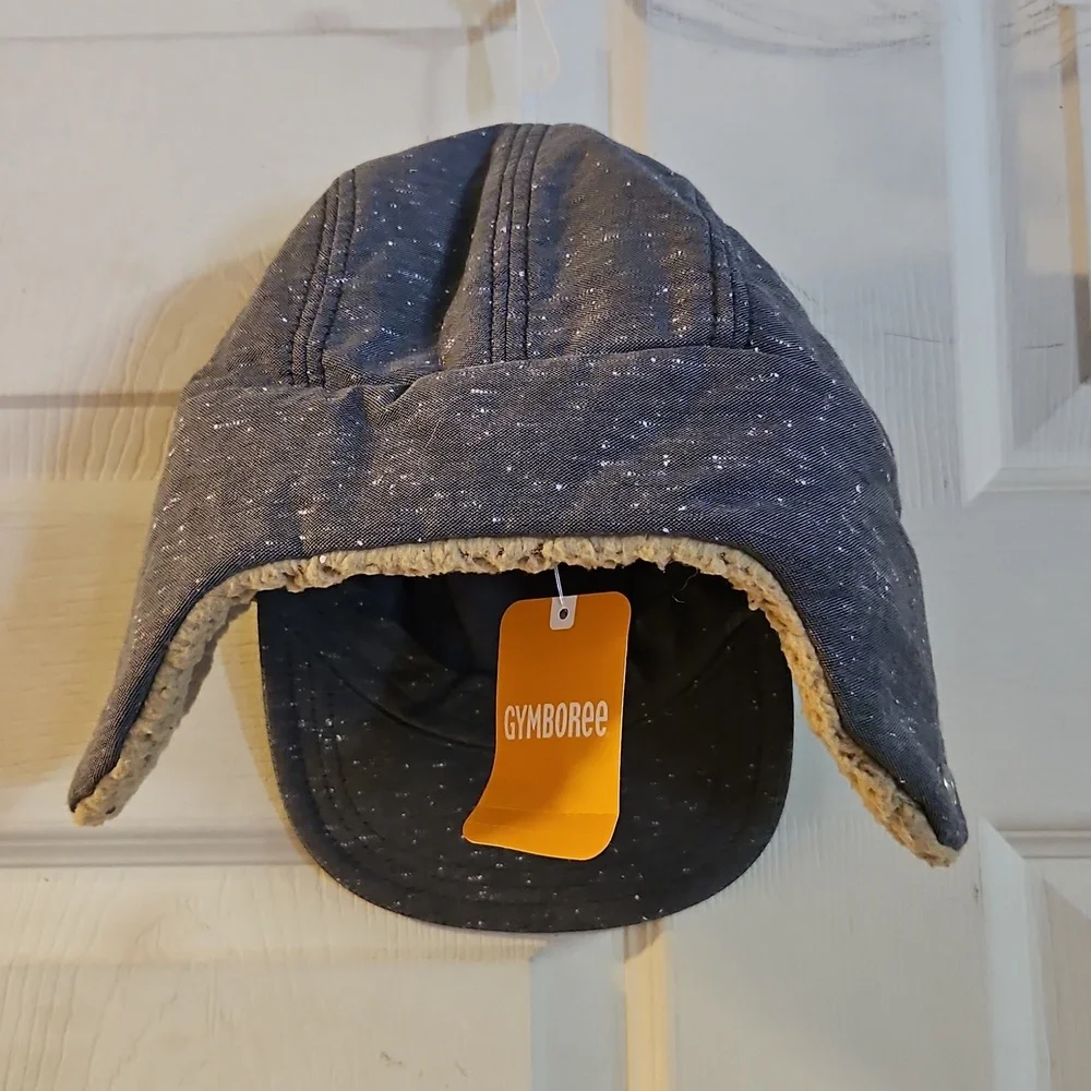 GYMBOREE YOUTH TRAPPER HAT: GRAY: NEW WITH TAGS: SIZE M